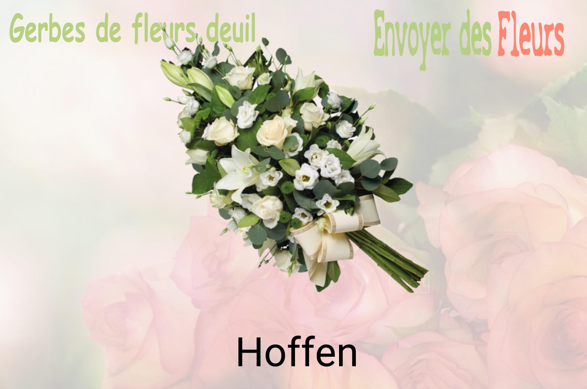 Gerbe de fleurs de deuil livrée à Hoffen